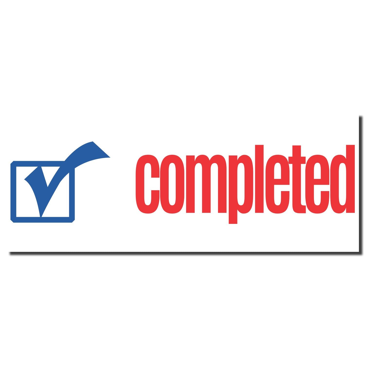 Enlarged Imprint for Two-color Completed Xstamper Stamp