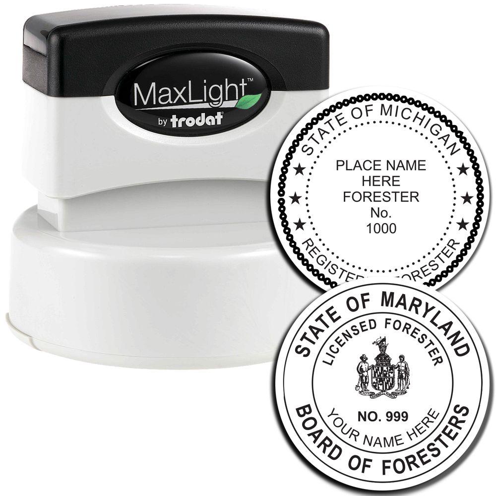 Forester Maxlight Pre Inked Rubber Stamp Of Seal 3021For Main Image