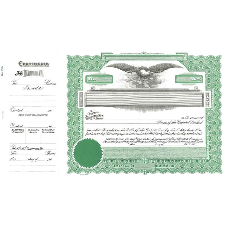 Goes 196 Capital Stock Certificate Main Picture