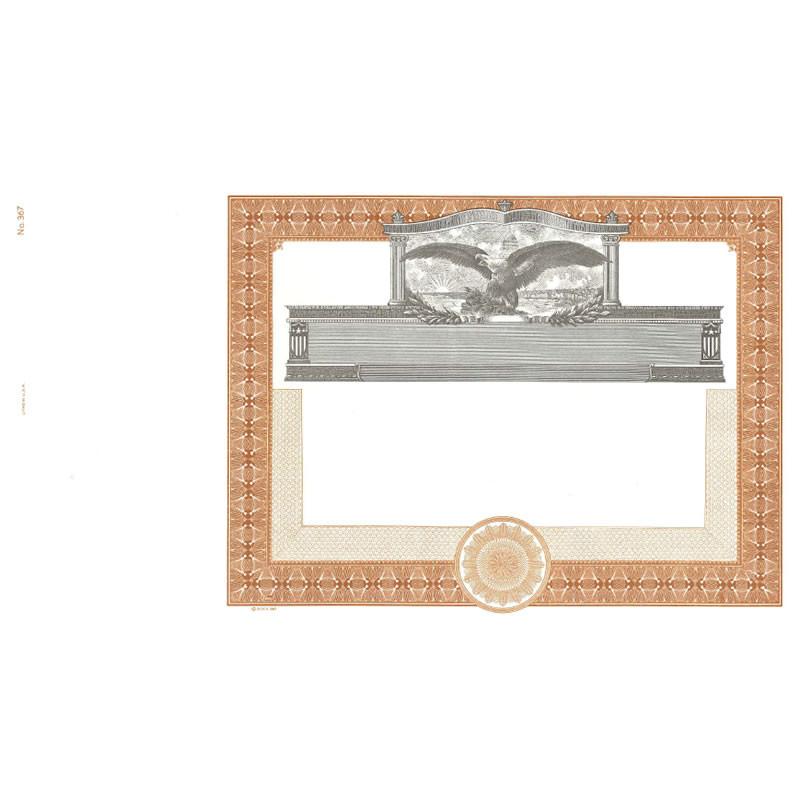 Goes 367 Printable Blank Stock Certificate Main Picture