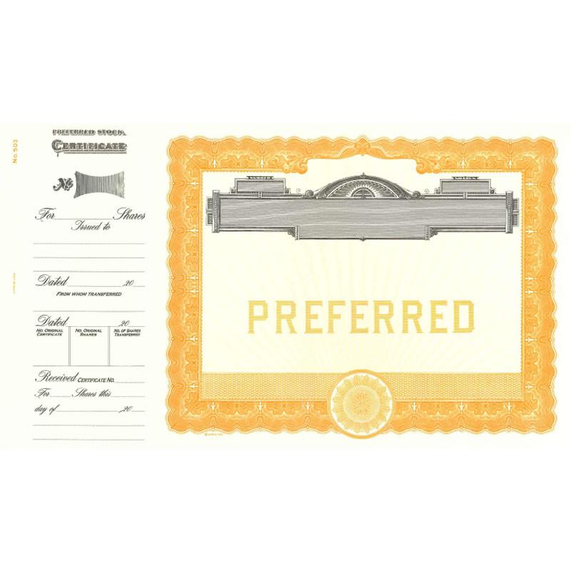 Goes 503 Preferred Stock Certificate Main Picture