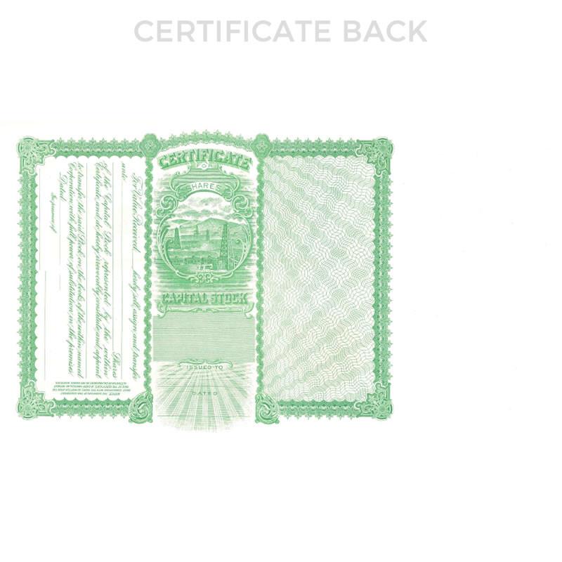 Goes 57 Printable Stock Certificate Back Side