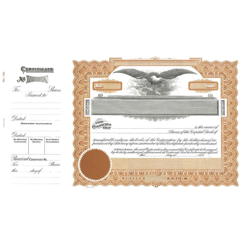 Vintage stock certificate for shares of corporate capital stock, showing issue date, transfer details, and ownership transfer.
