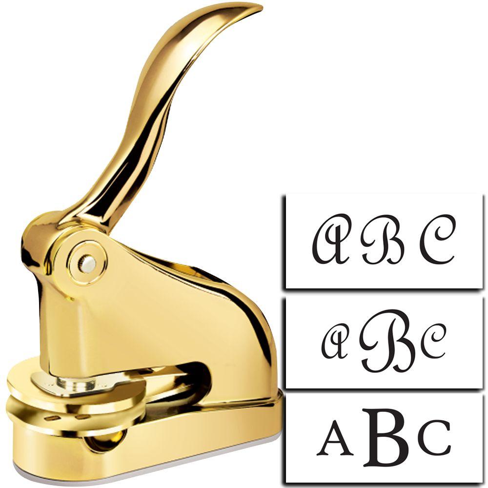 Gold Gift Desk Monogram Embosser Main Image