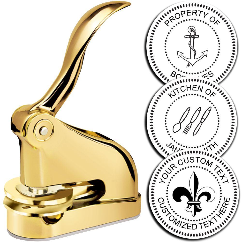 Gold Gift Desk Personal Embosser Main Image