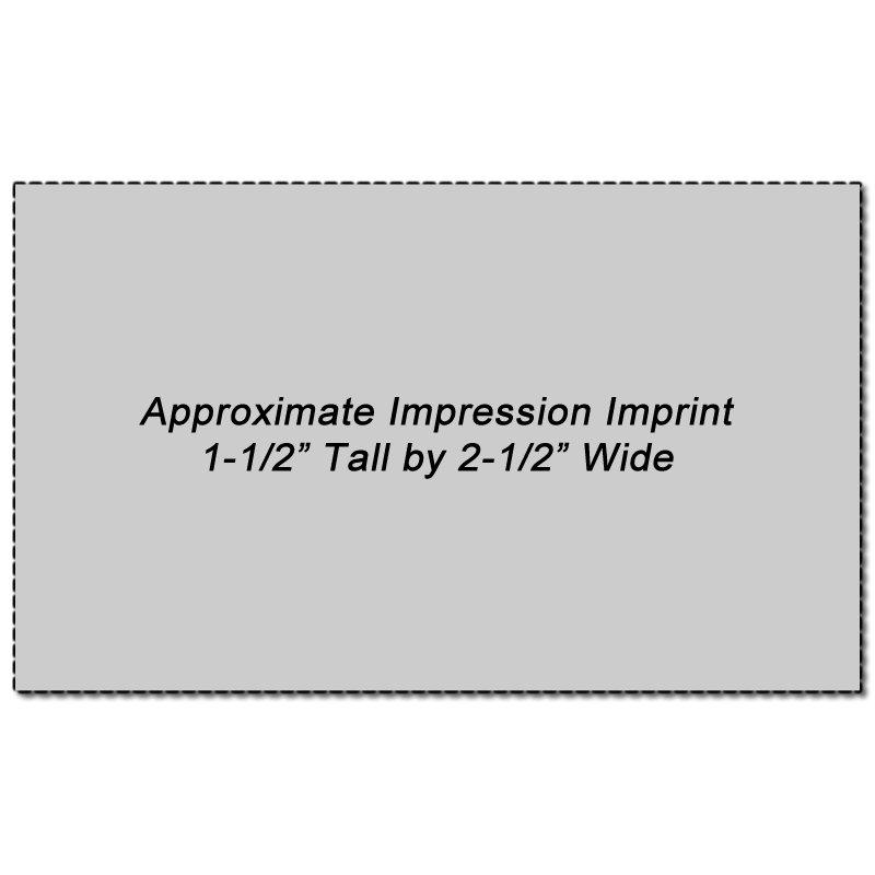 N16 Custom Xstamper 1-1/2 x 2-1/2 Imprint Sample