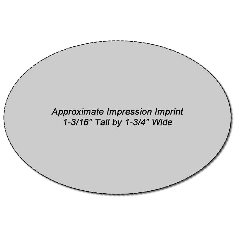 N57 Custom Xstamper 1-3/16 x 1-3/4 Imprint Sample