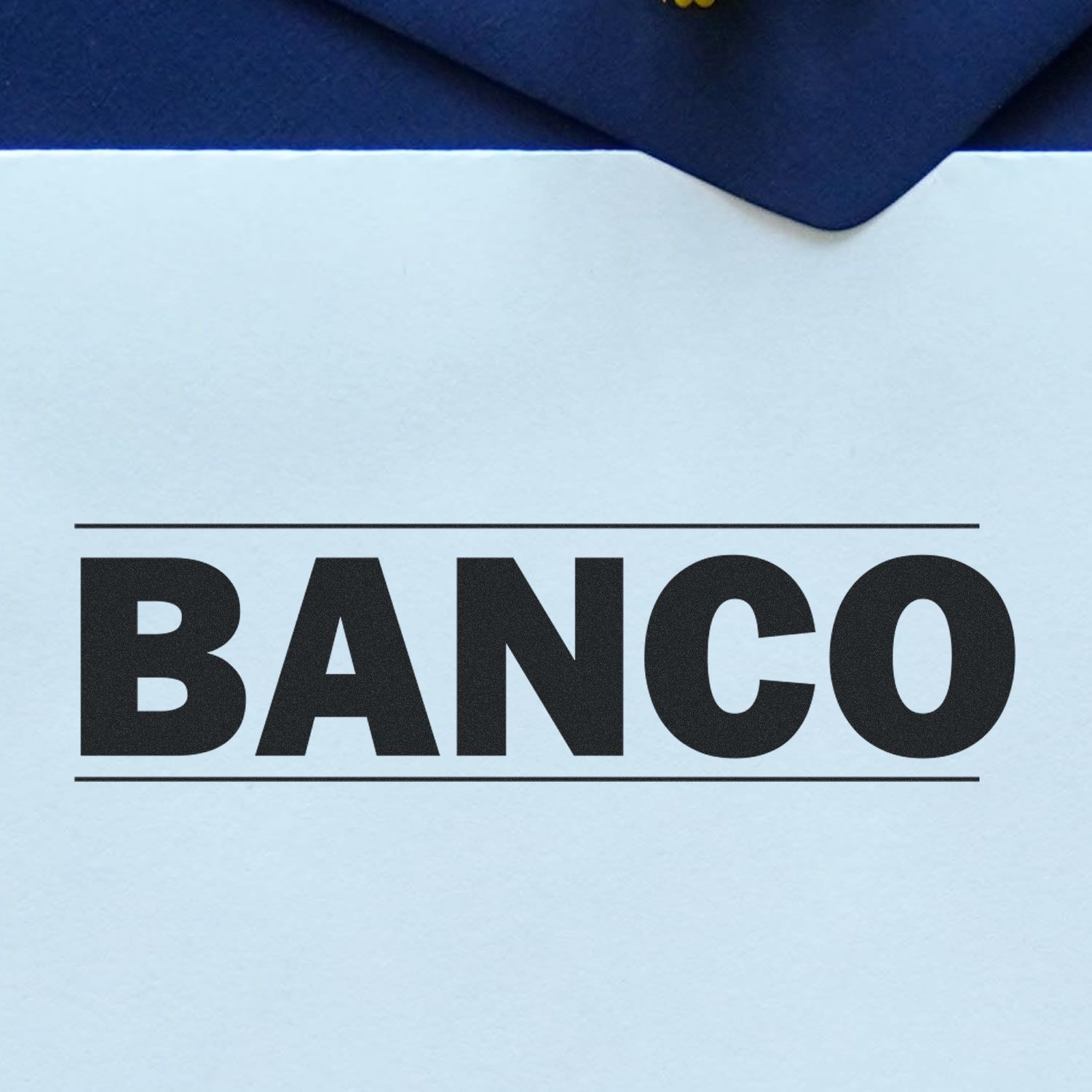 Banco wordmark logo on light blue background for banking and financial services brand identity.
