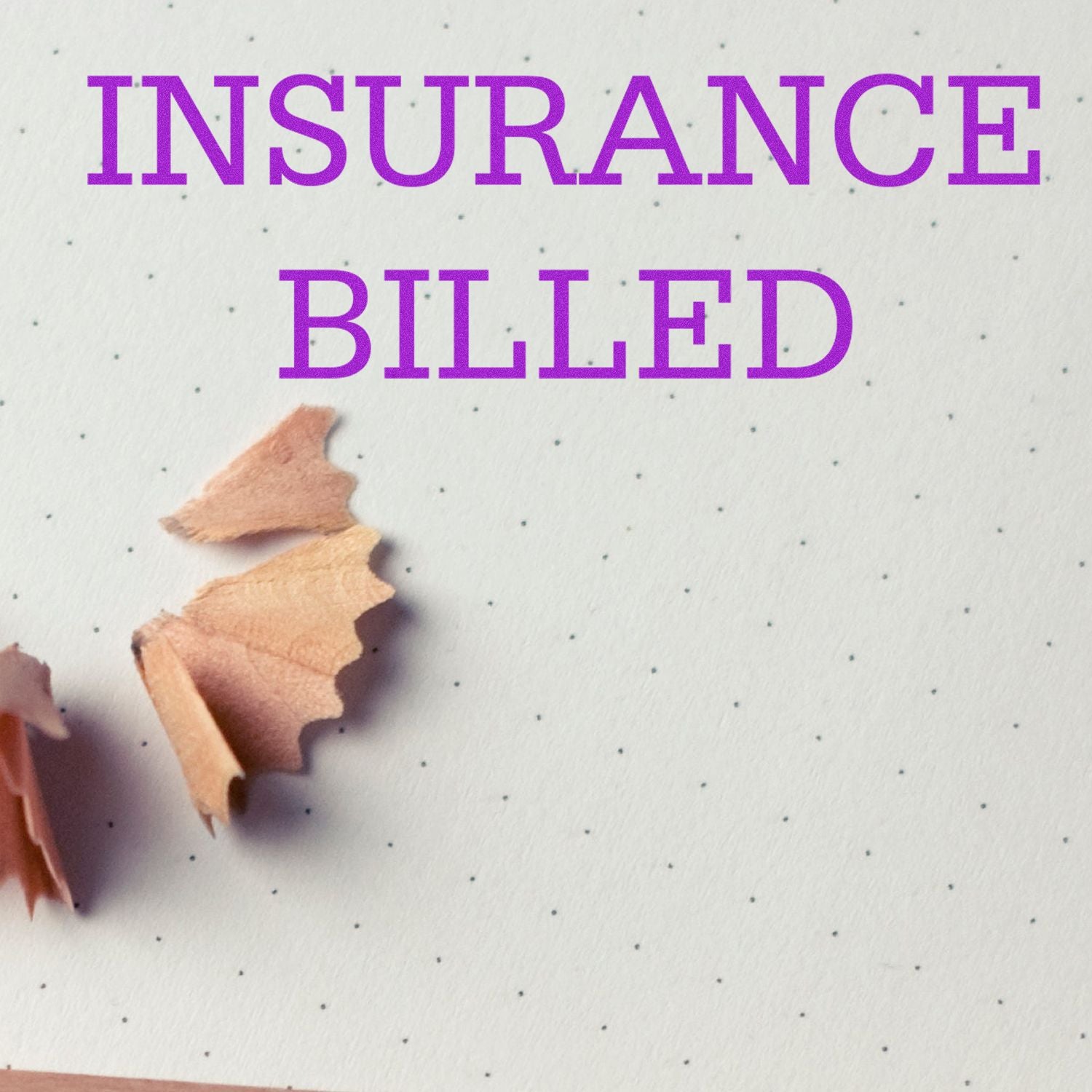 Insurance billed message on paper, highlighting insurance billing, claims processing, and policyholder coverage and invoices today.