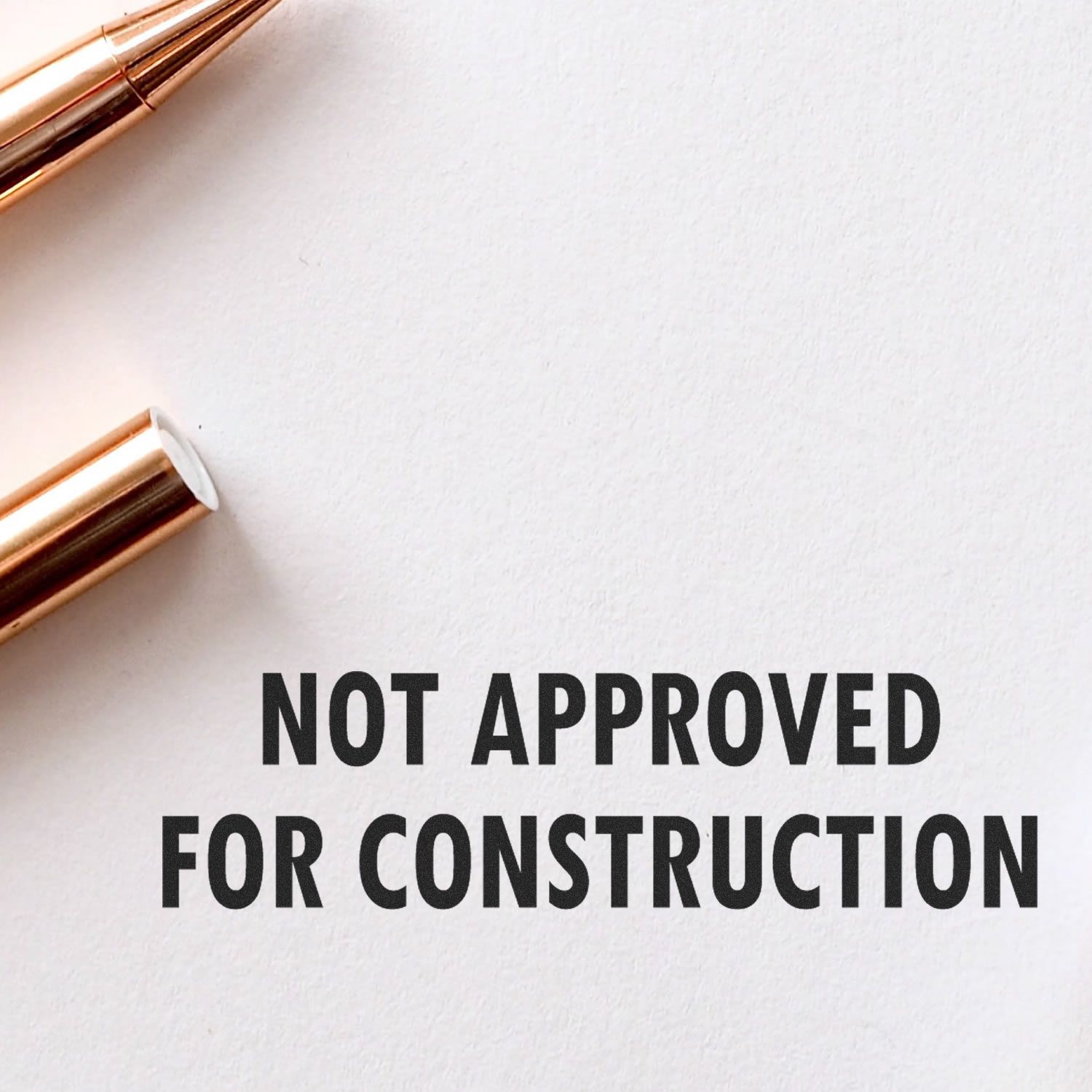 Not approved for construction warning over nails, indicating building permission required before starting construction.