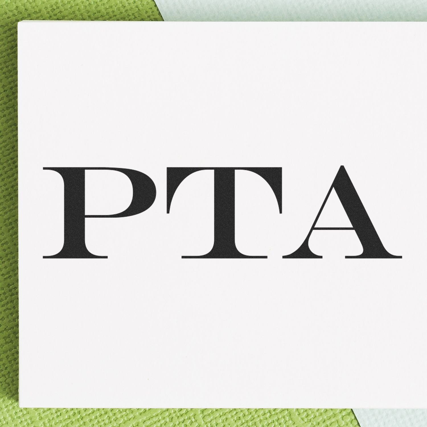 PWA logo on white card over green textured background, representing Progressive Web App branding for websites and mobile apps.