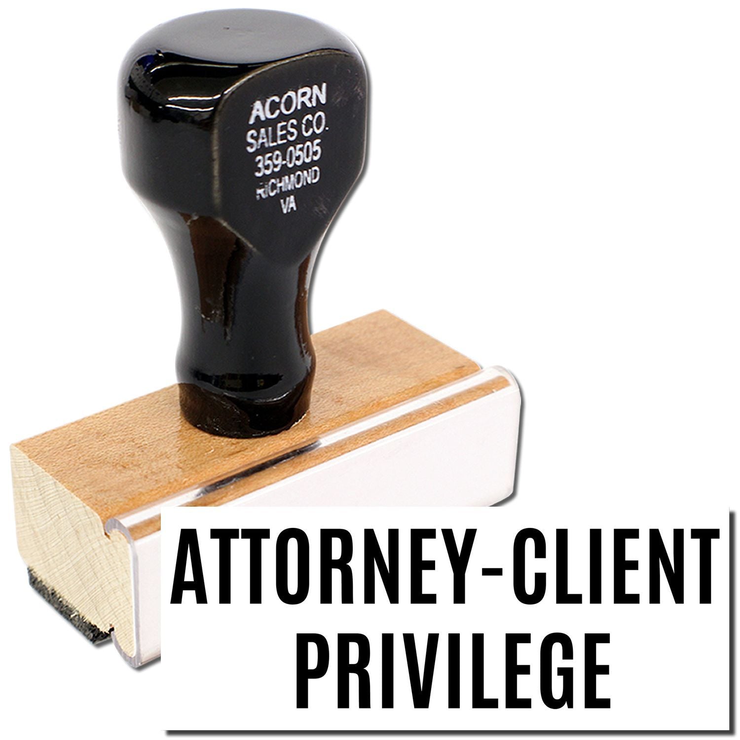Attorney-client privilege concept image: black gavel on wooden block for legal confidentiality, with 'Attorney-Client Privilege' text.