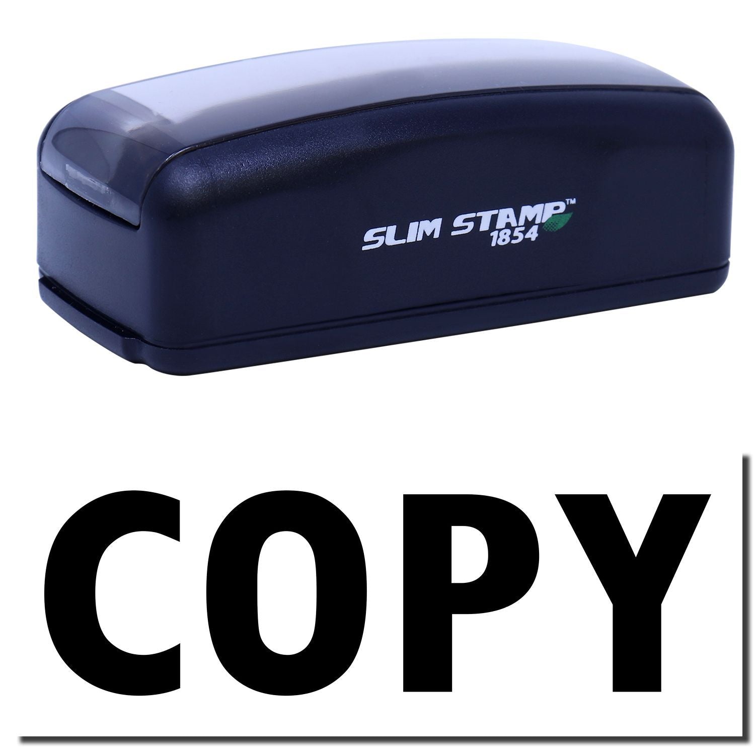 Slim Stamp 1854 branding tool for custom date and message stamping with inkless, press-on impressions