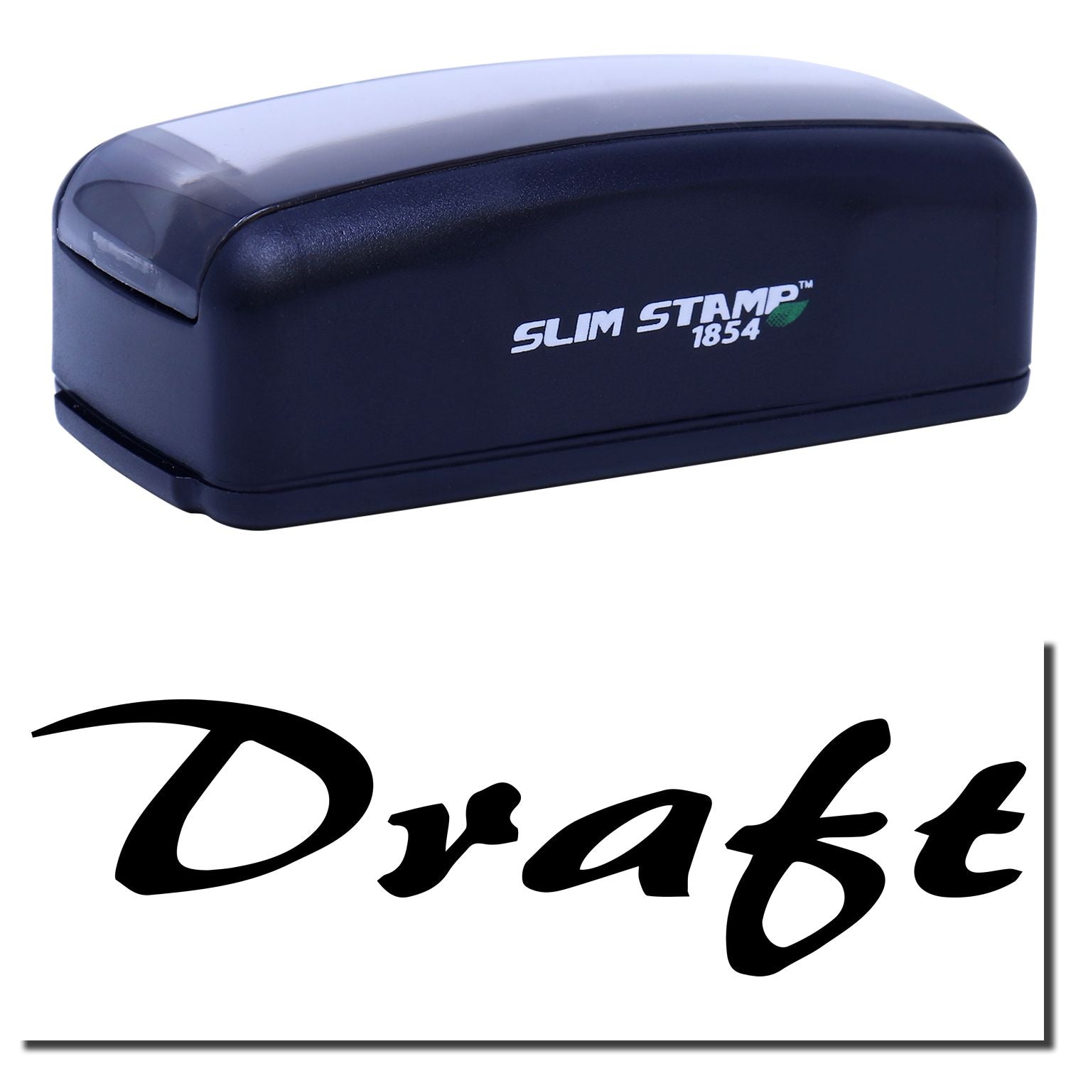 Slim Stamp 1854 compact self-inking stamp branding tool for quick, professional impressions on documents at home or office daily.