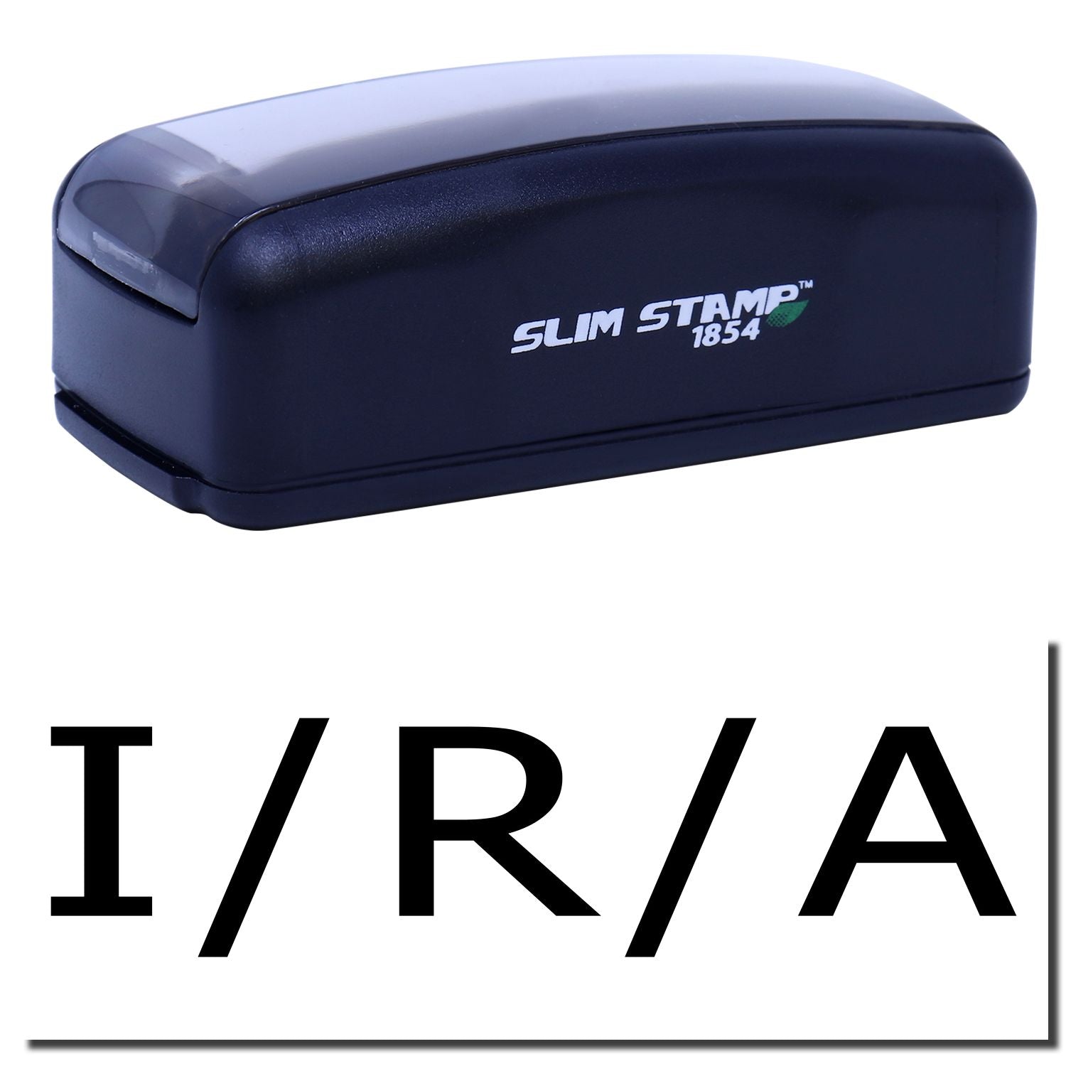 Slim Stamp 1854 branded stamp tool close-up, office stationery labeling and imprinting product image for easy identification.