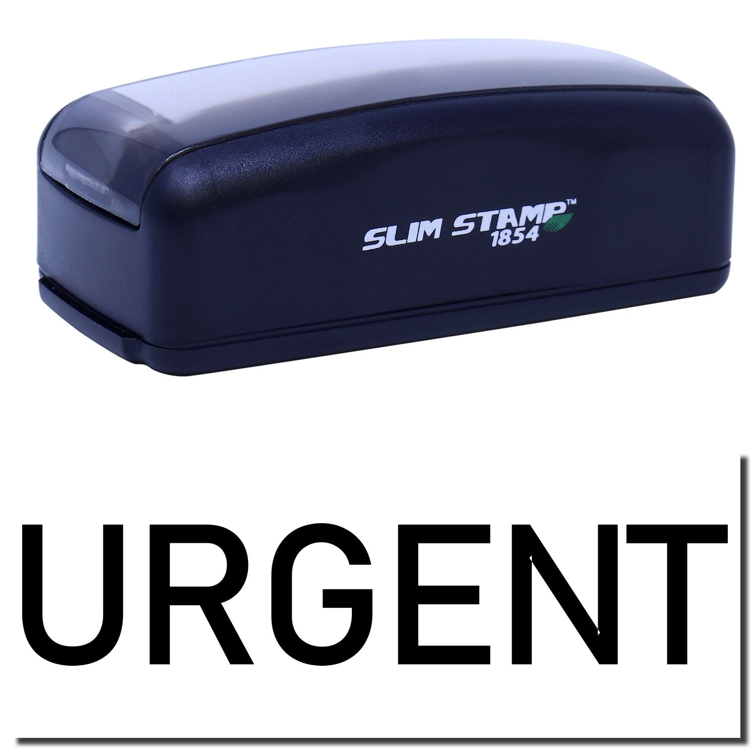 Slim Stamp 1854 compact stamp pad housing with SLIM STAMP logo, designed for clean, precise imprinting.