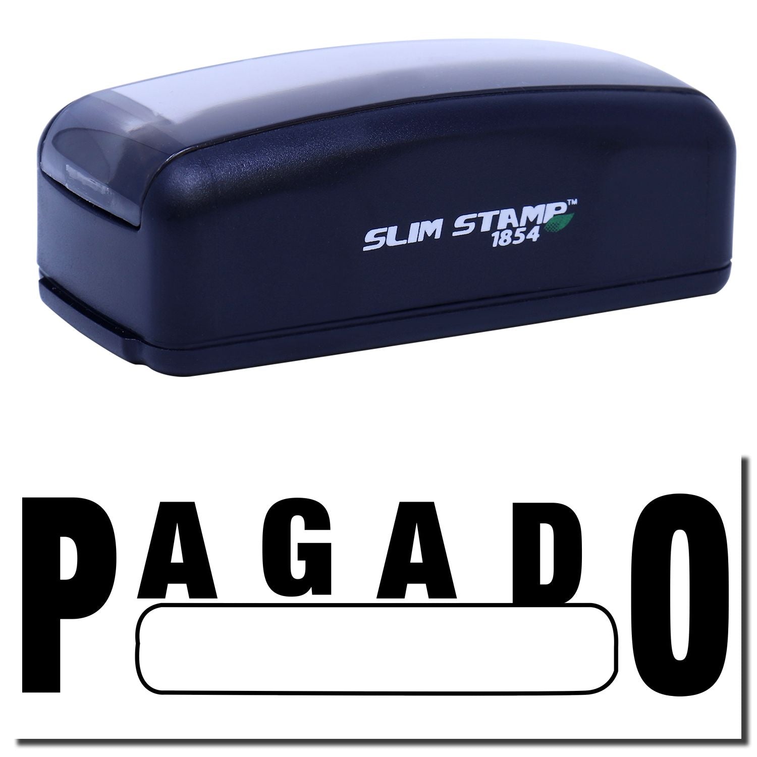 Slim Stamp 1854 handheld ink stamp for crisp custom impressions and labeling