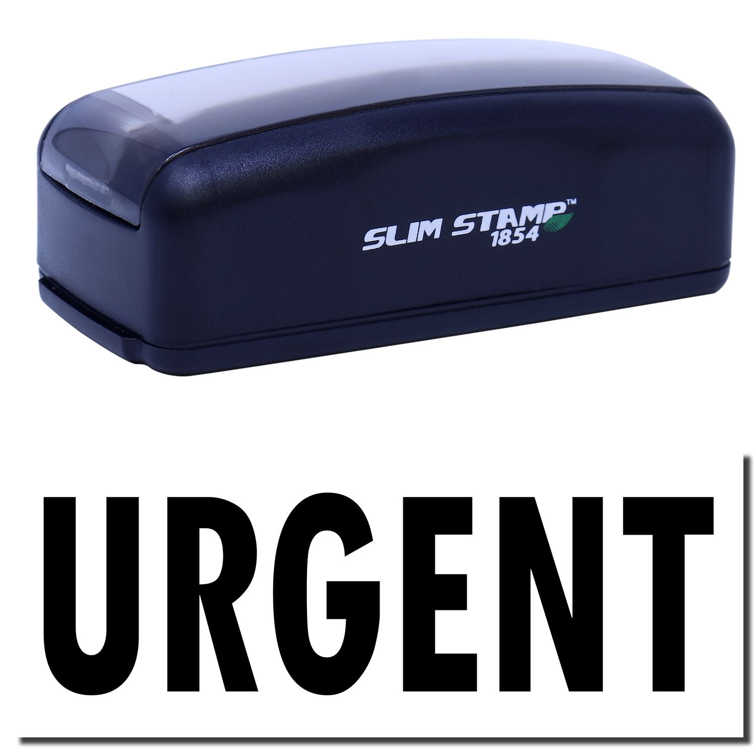 Slim Stamp 1854 ink stamp device with brand logo, used for quick, clean document marking and labeling.