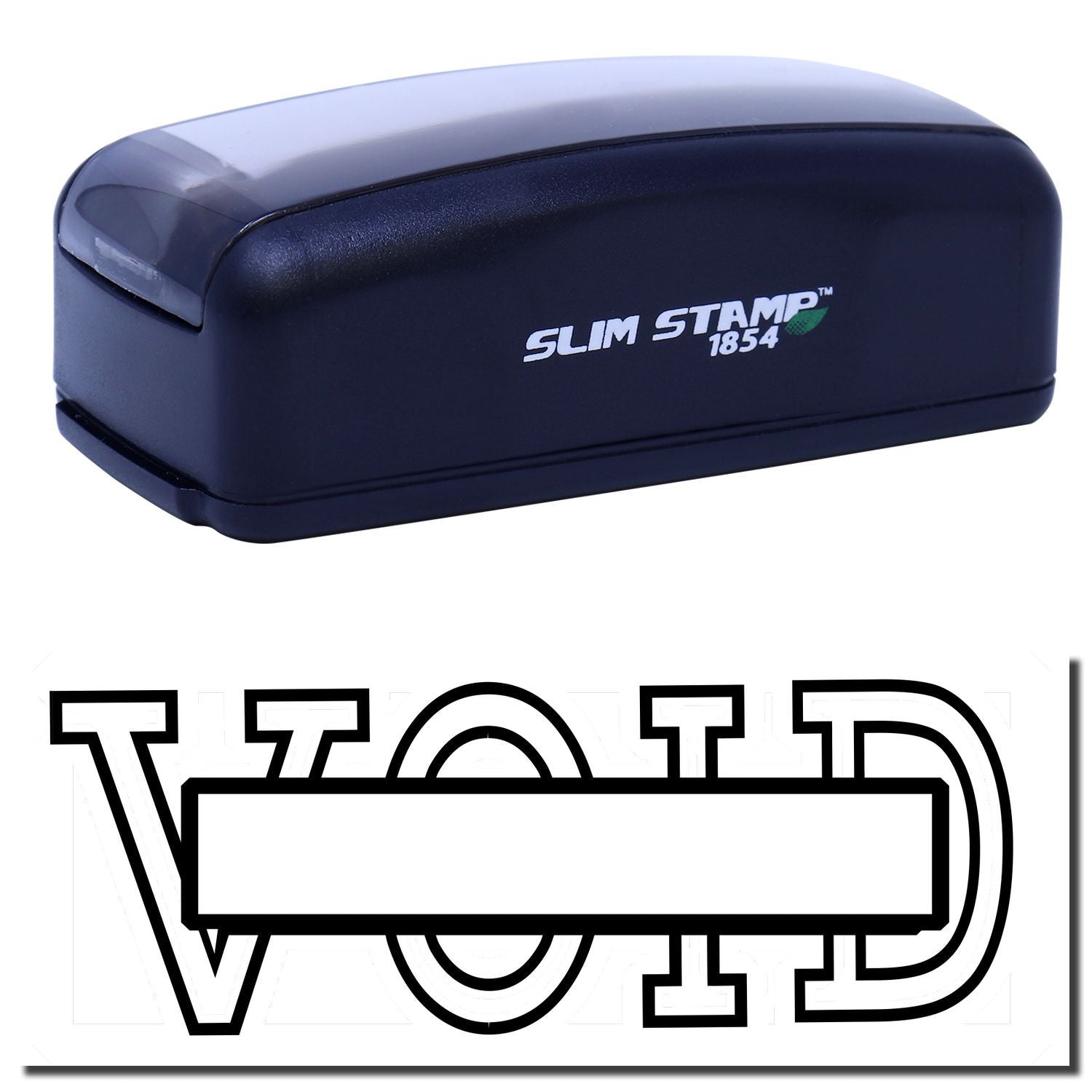 Slim Stamp 1854 compact self-inking stamp for crisp, reusable impressions on documents and crafts.