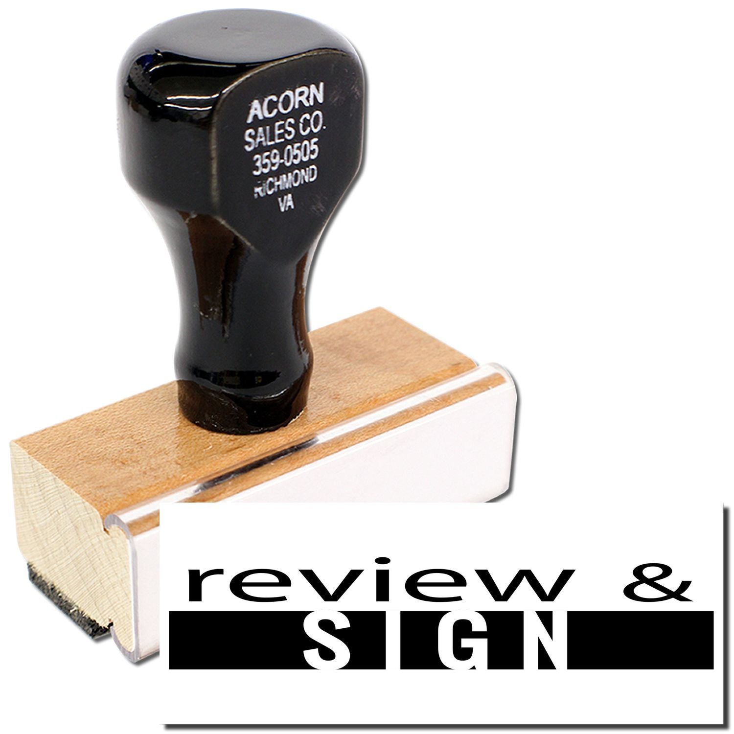 Close-up of Acorn Sales Co. 359-0505 Richmond VA replacement knob/handle, shown for product review and sign-up