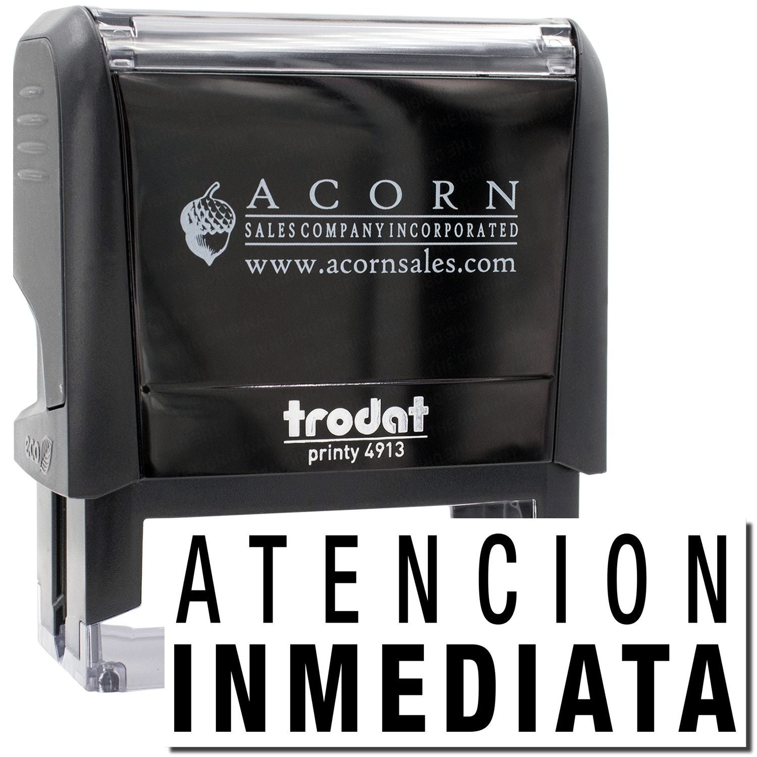 Acorn Sales Incorporated logo and acornsales.com label on a Frodot print 4913 stamping printer.