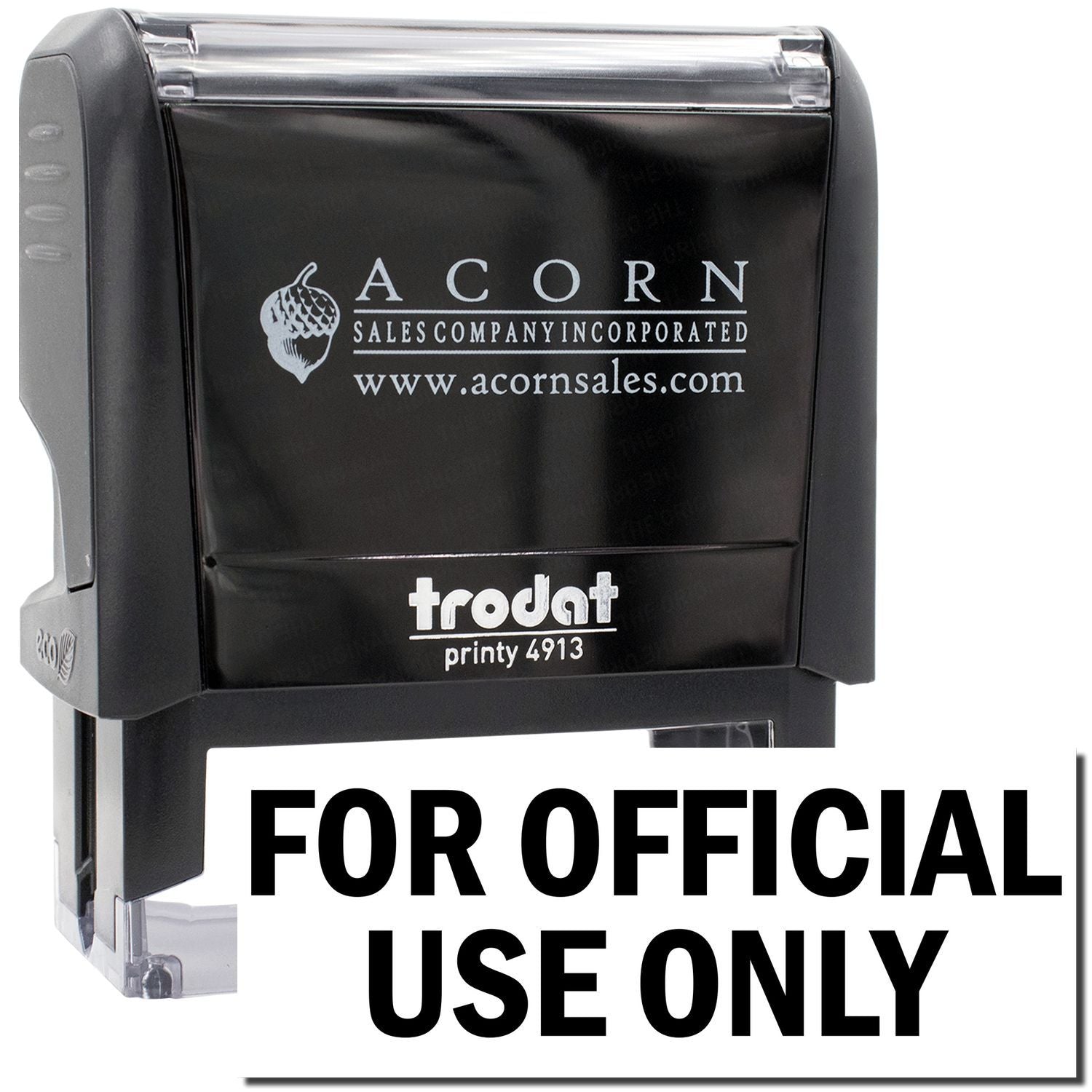 Acorn Sales self-inking stamp: FOR OFFICIAL USE ONLY for marking official documents