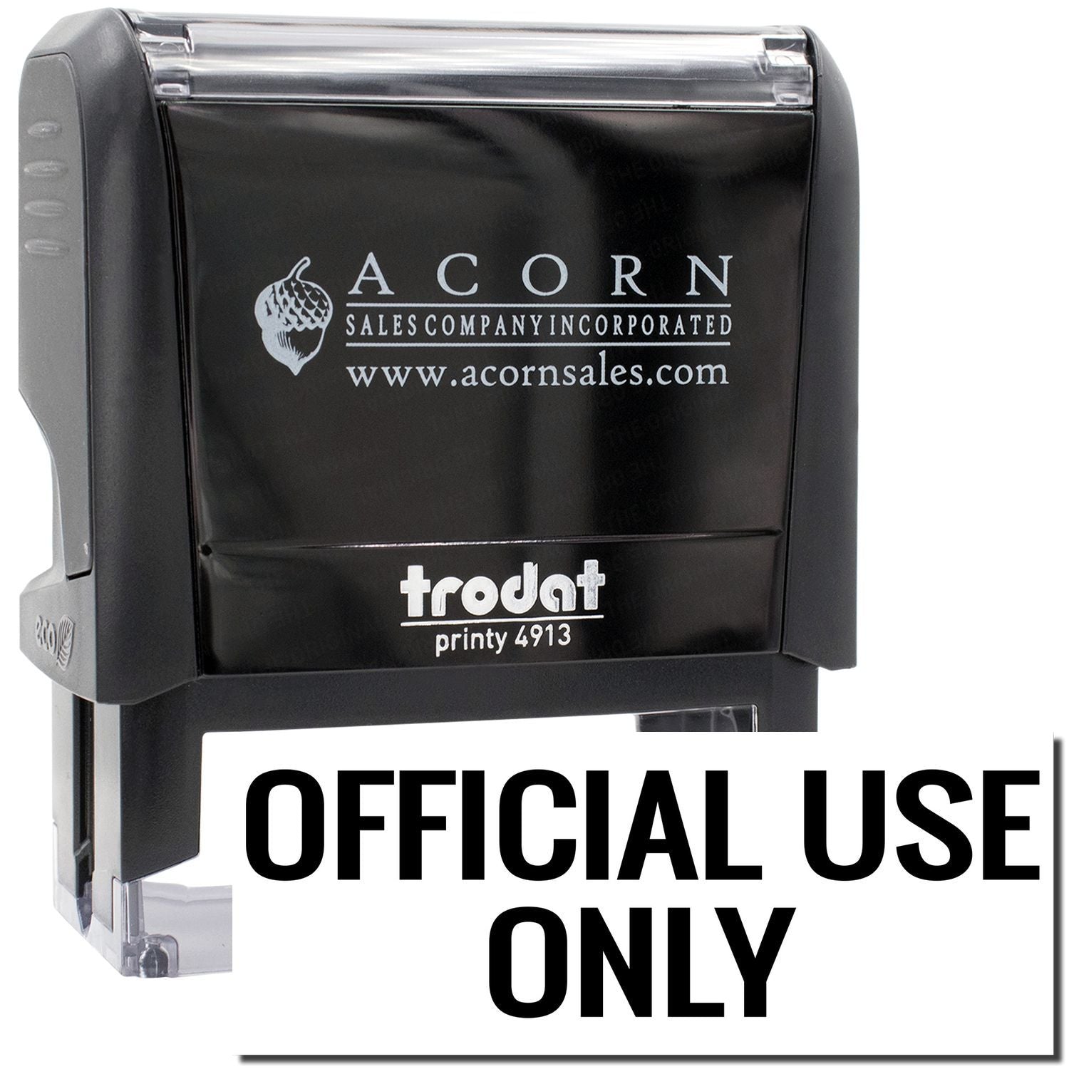 Acorn Sales Printy 4913 Official Use Only stamp for corporate document marking and secure identification.