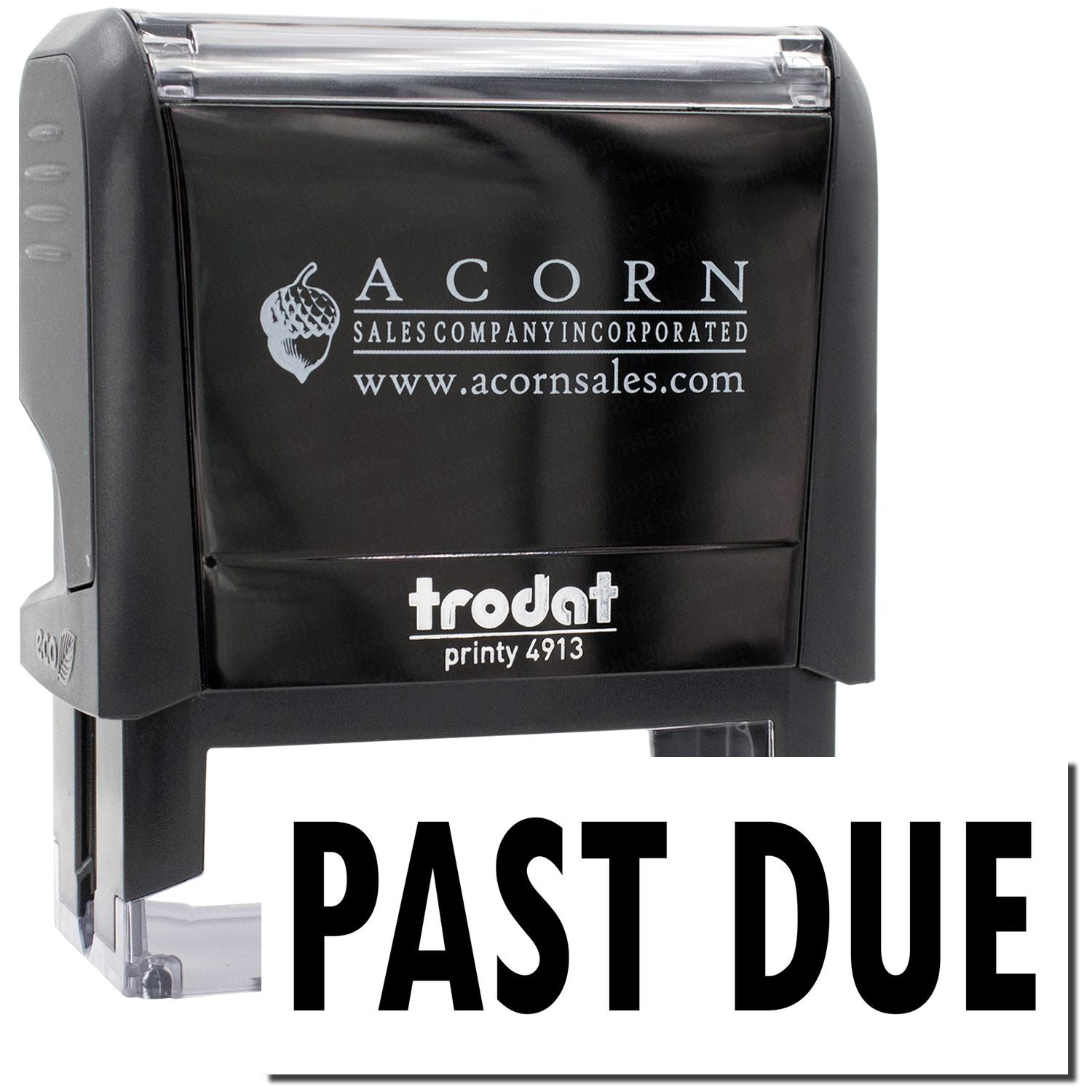Acorn Sales Printy 4913 PAST DUE self-inking stamp for invoice reminders and accounts receivable collections