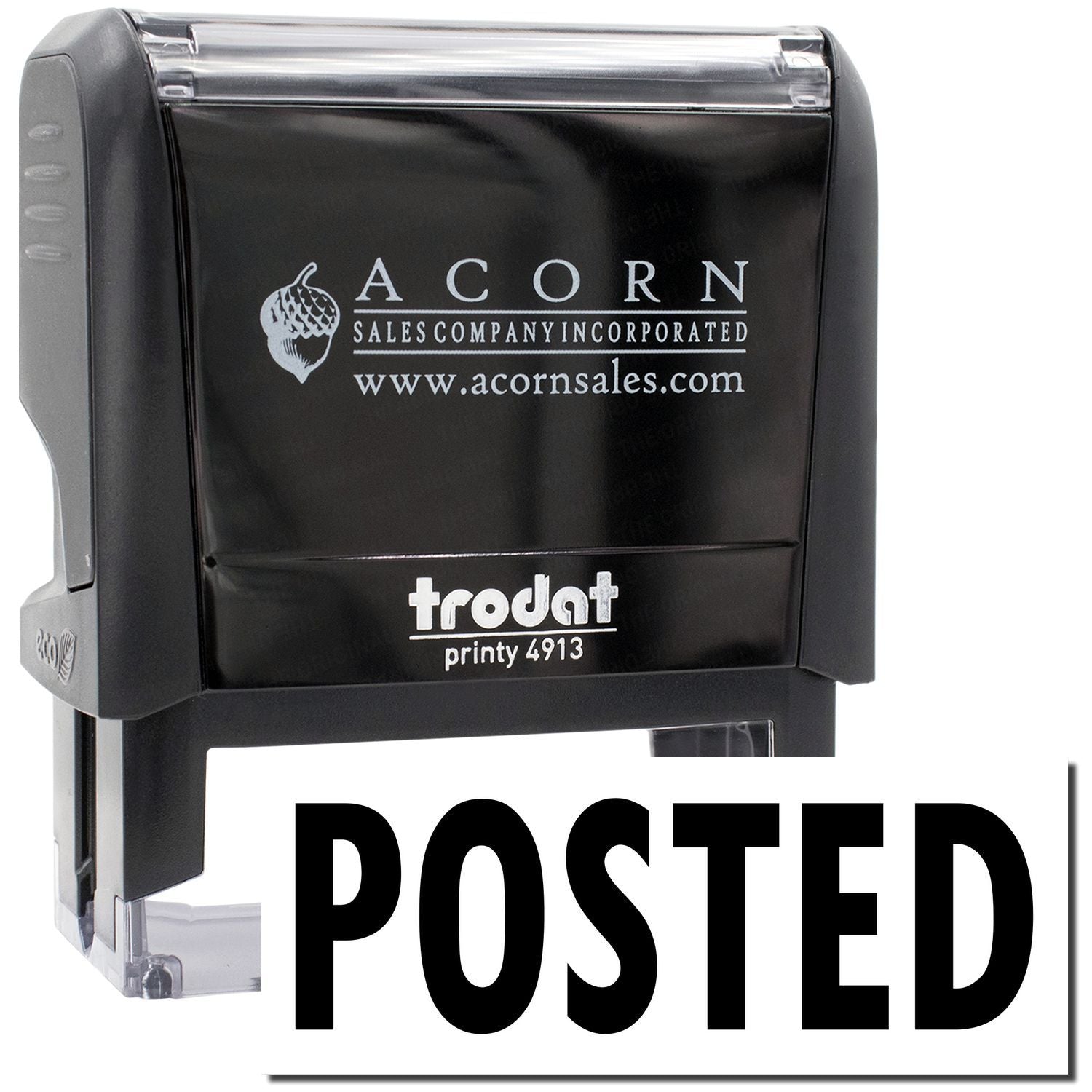 Frodot Printy 4913 POSTED stamp with Acorn Sales Company Incorporated logo for office document marking