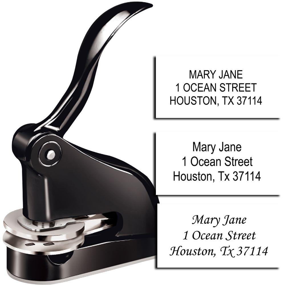 Matte Black Gift Address Embosser Main Image