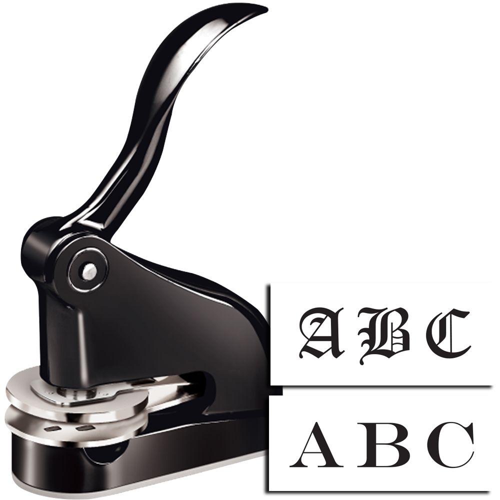 Matte Black Gift Monogram Embosser Main Image