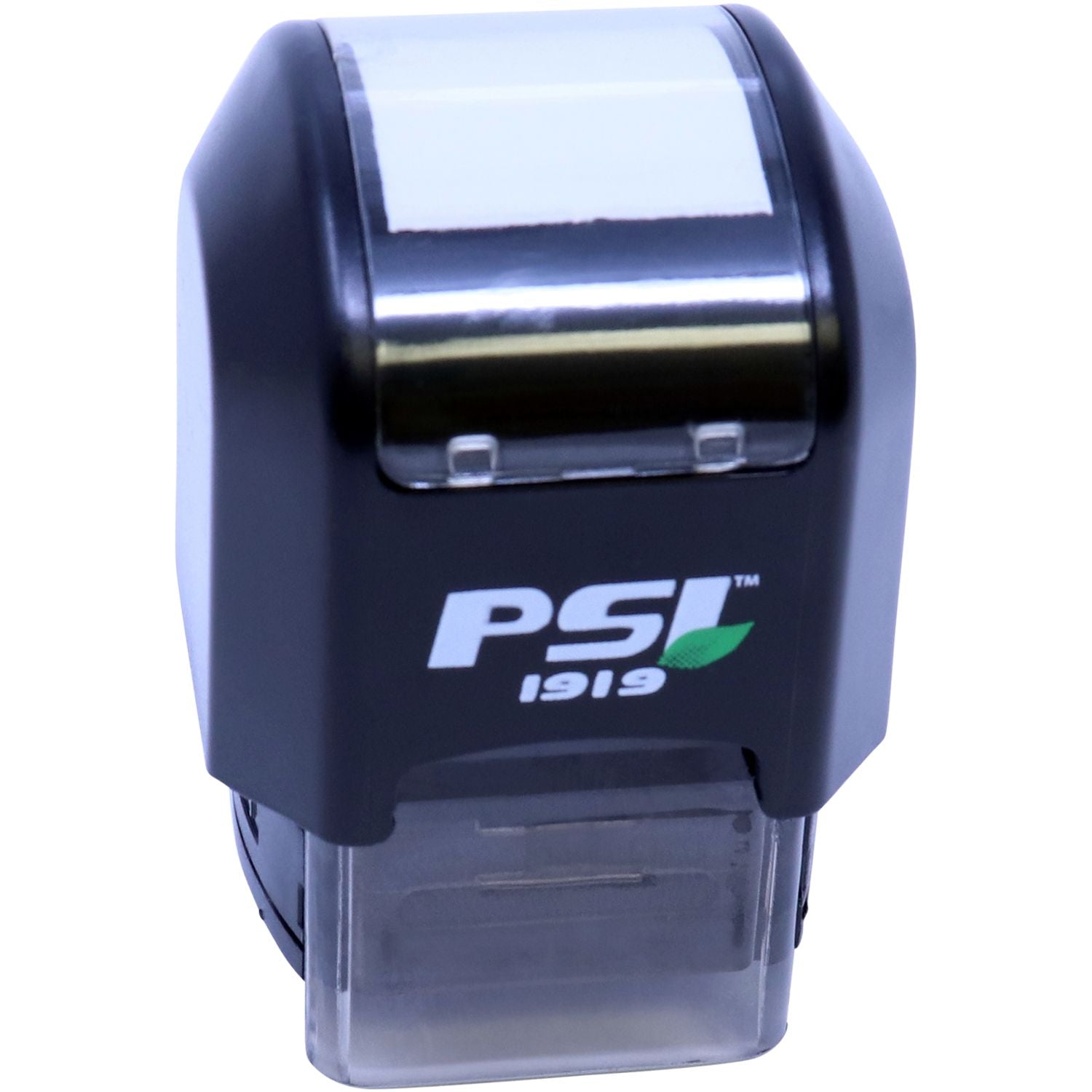 Close-up of PSI 1919 label maker applicator with built-in roller for retail price tags and inventory labeling