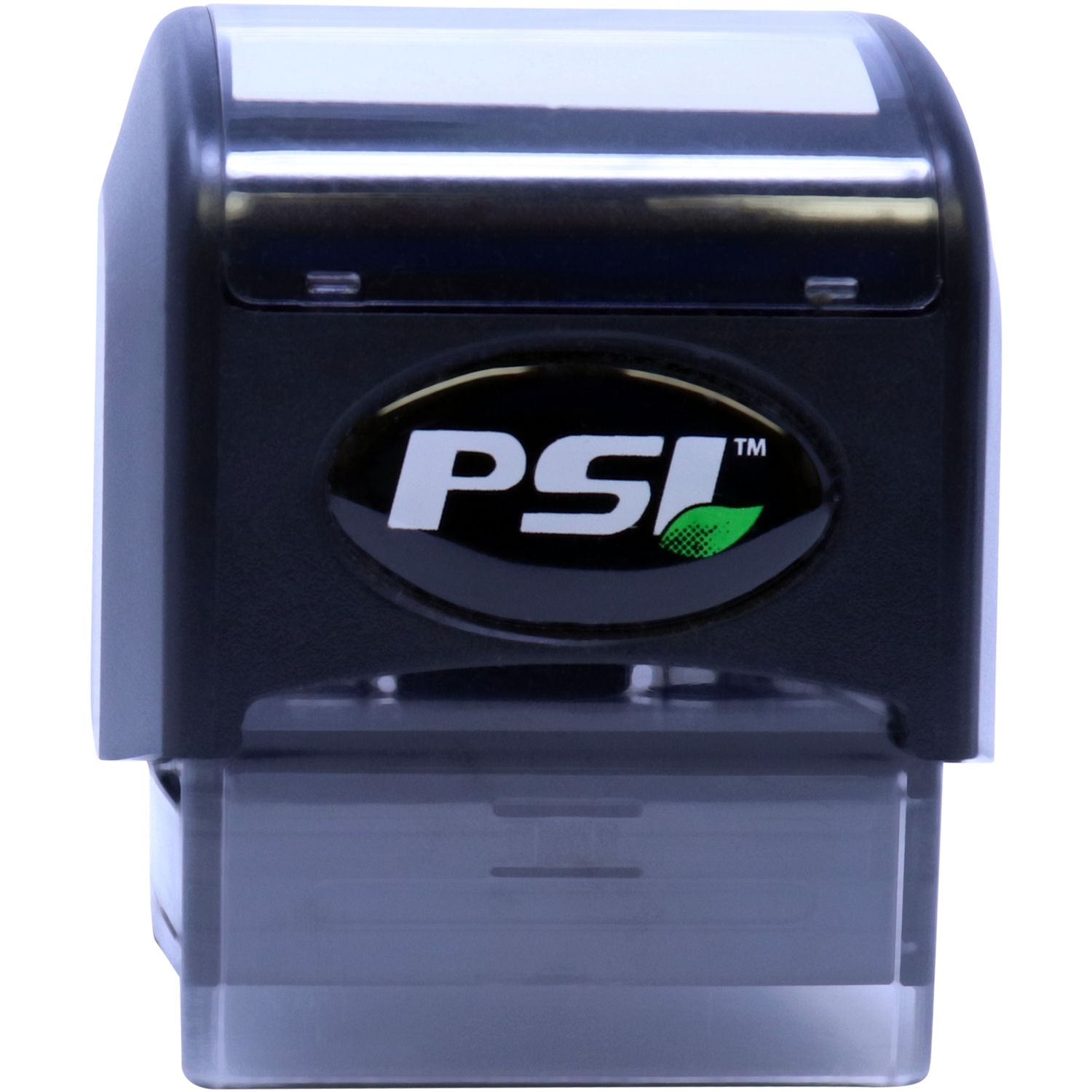 Close-up of PSC PSi™ device front panel, logo and control indicator, used for product identification for kiosks and label systems.