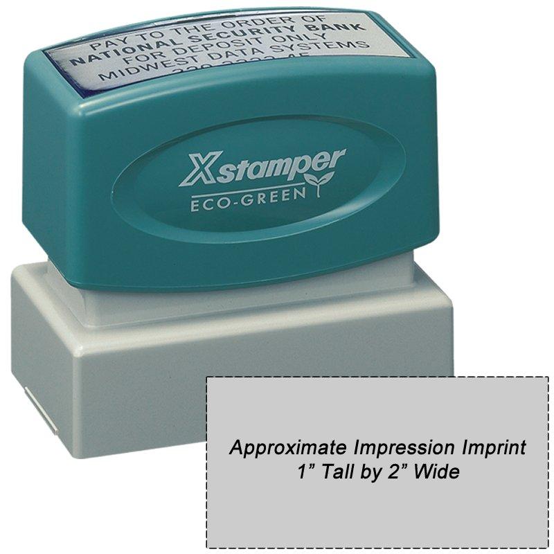 Main Image for N12 Custom Xstamper 1 x 2 