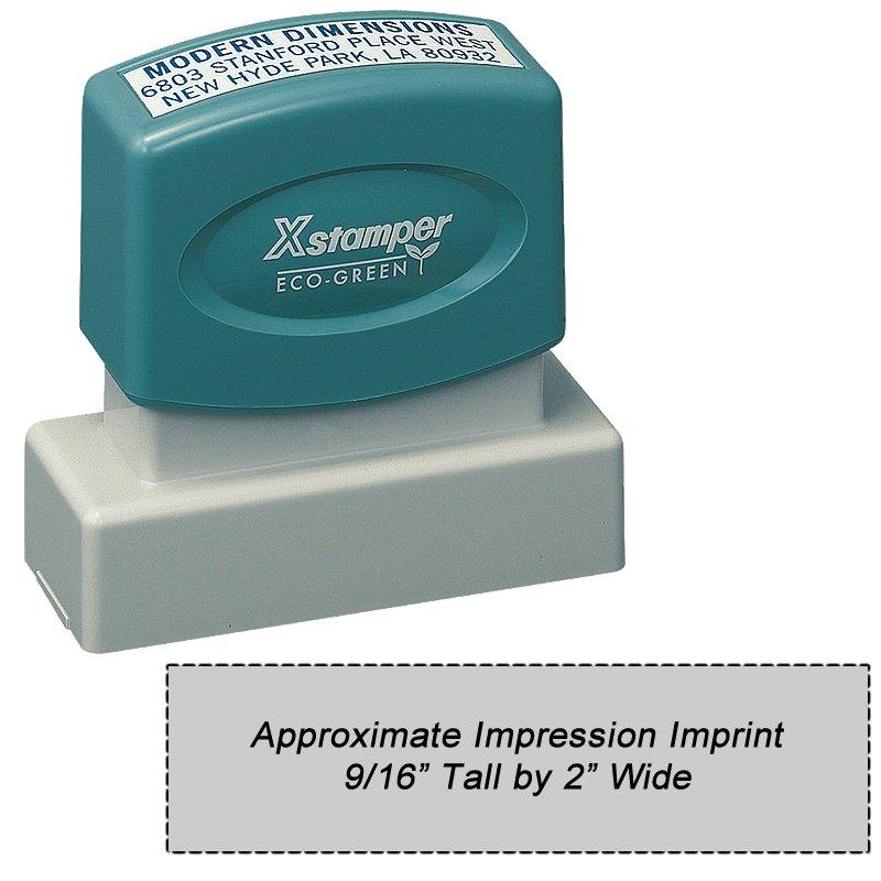 Main Image for N13 Custom Xstamper 9/16 x 2 