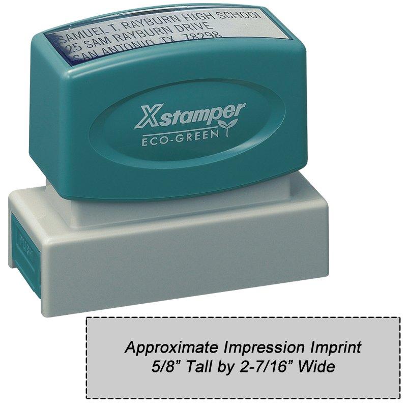 Main Image for N14 Custom Xstamper 5/8 x 2-7/16 