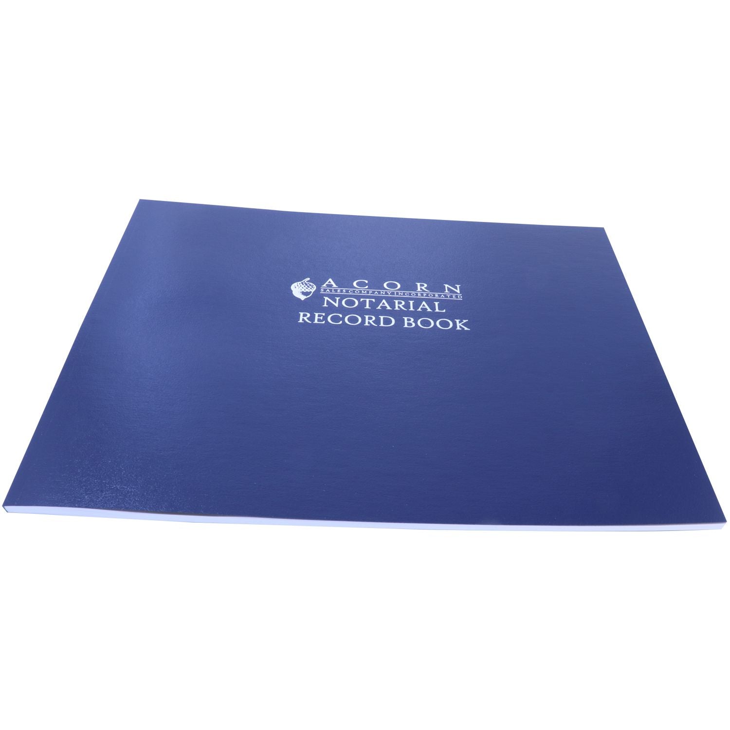 Blue Acorn notarial record book for storing official notary records and legal documents