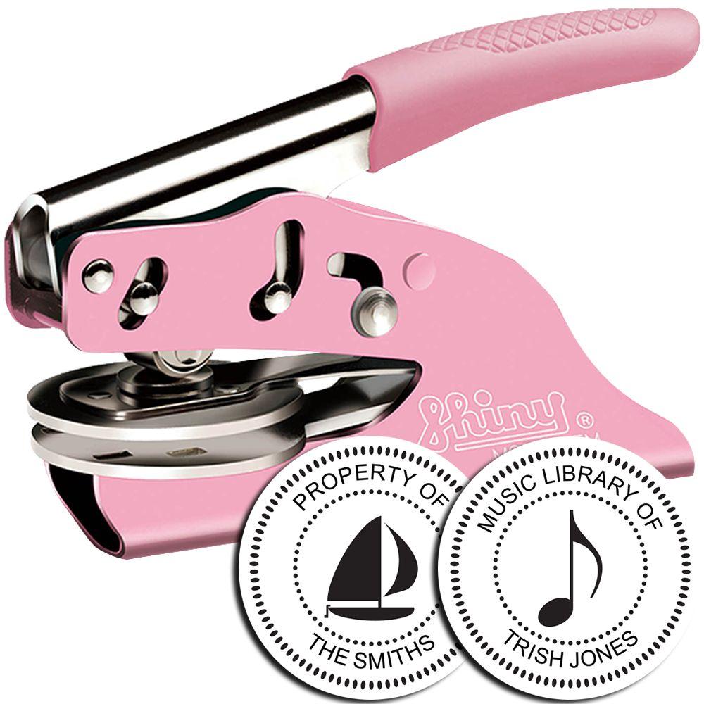 Pink Handheld Soft Book Embosser Main Image