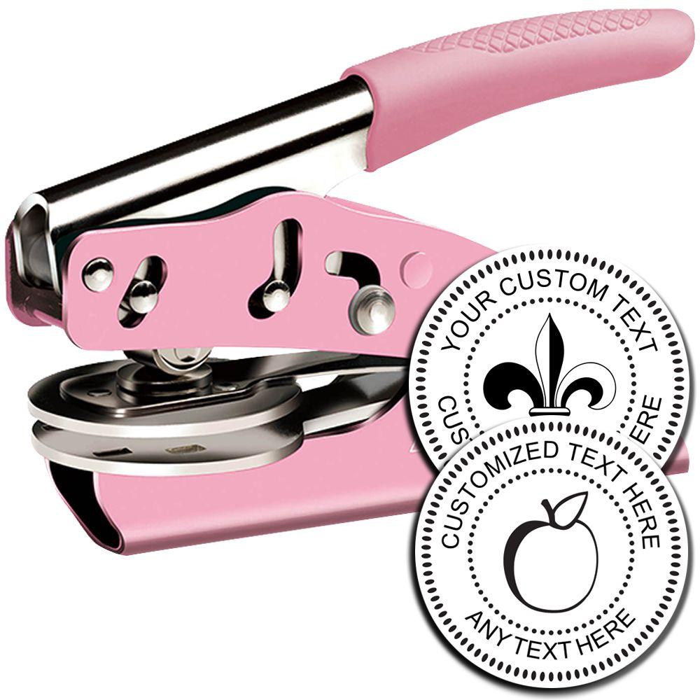 Pink Handheld Soft Personal Embosser Main Image