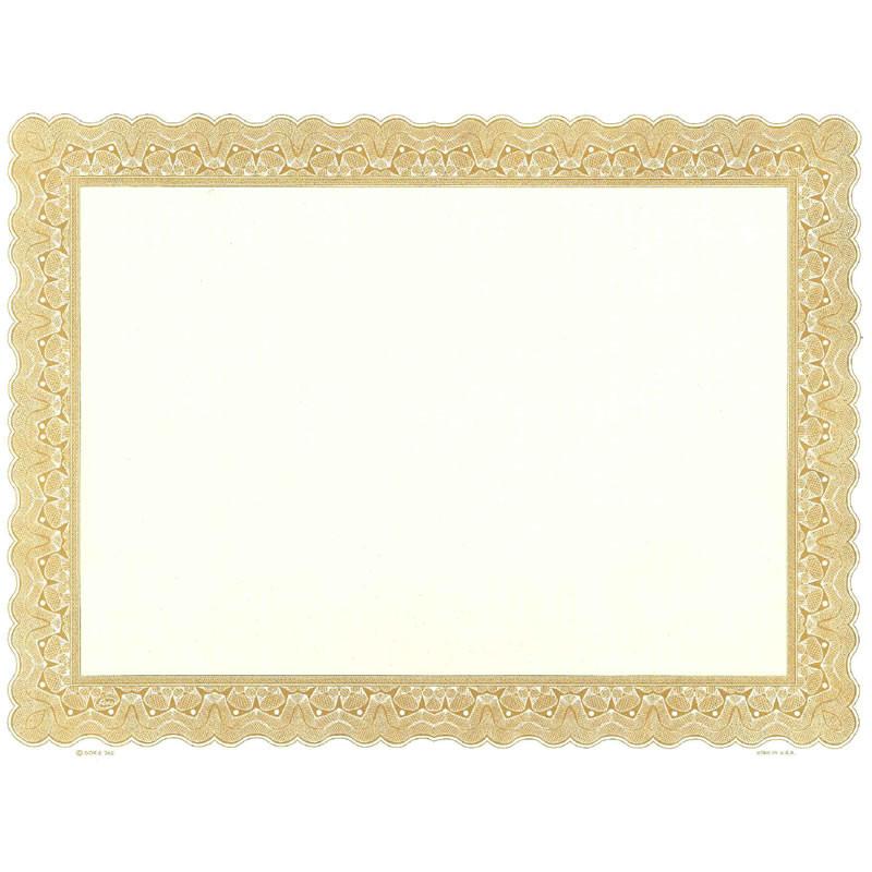 Ornate gold decorative frame with blank certificate area for awards, diplomas, and invitation backgrounds