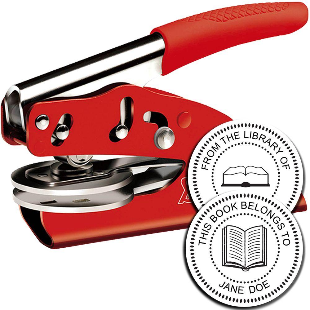 Red Handheld Soft Book Embosser Main Image