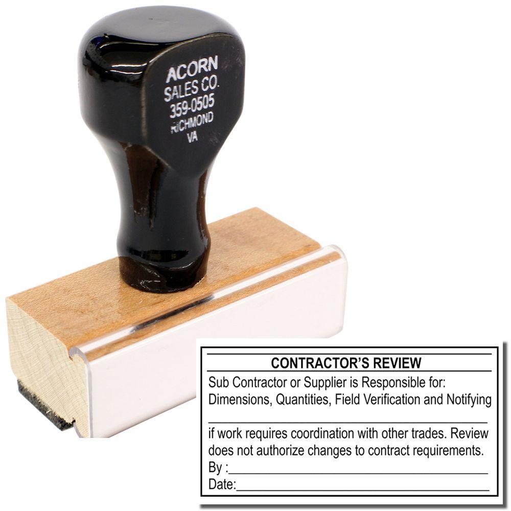 Regular Contractor's Review Stamp | Submittal Review Stamps