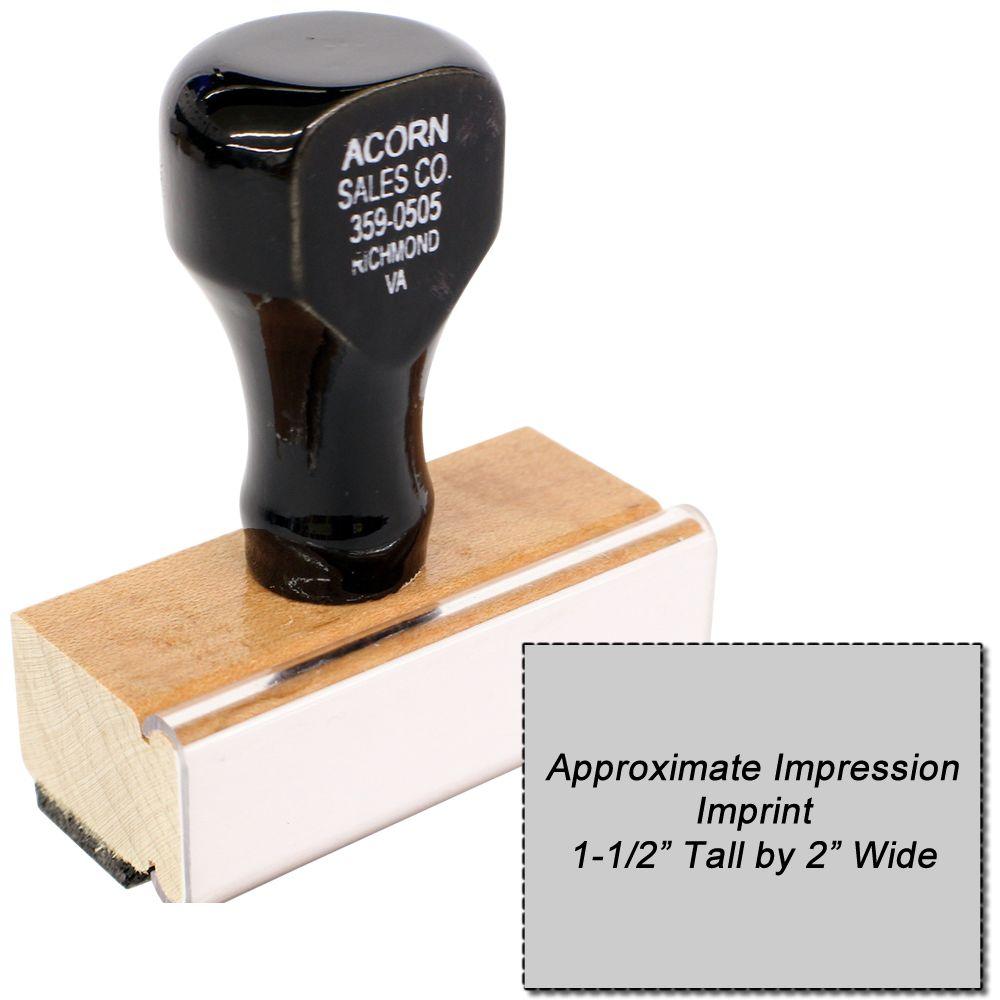 Regular Rubber Stamp Size 1-1/2 x 2 Main Image