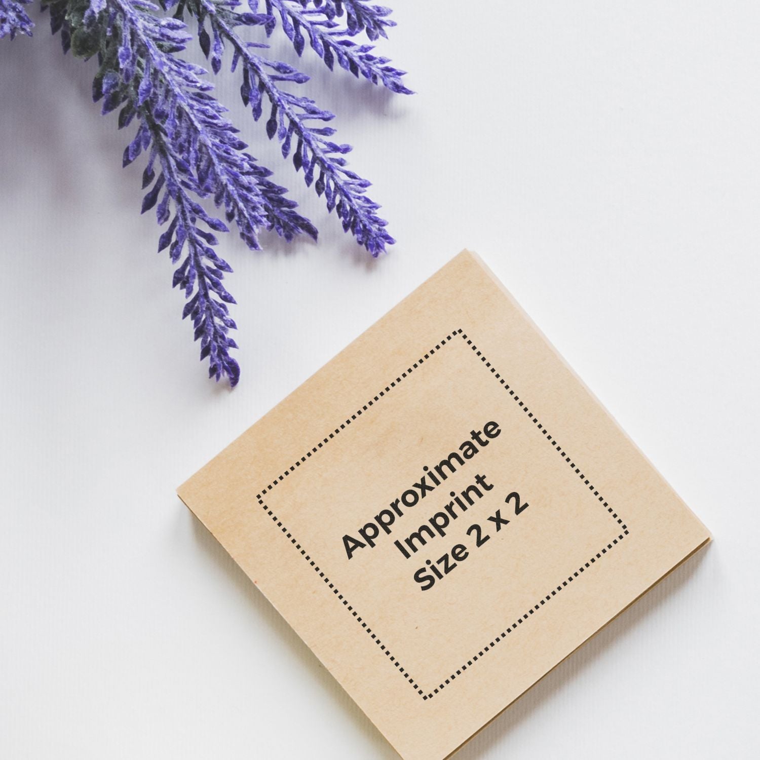 regular rubber stamp size 2 x 2 size dimensions overlay