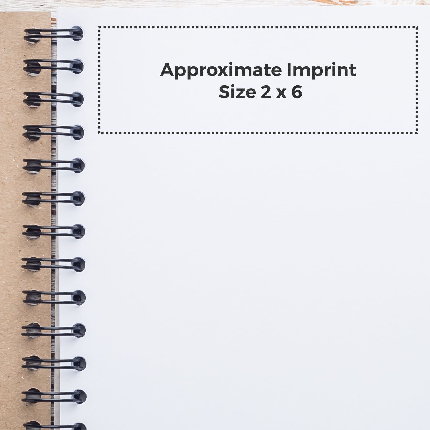 regular rubber stamp size 2 x 6 size dimensions overlay