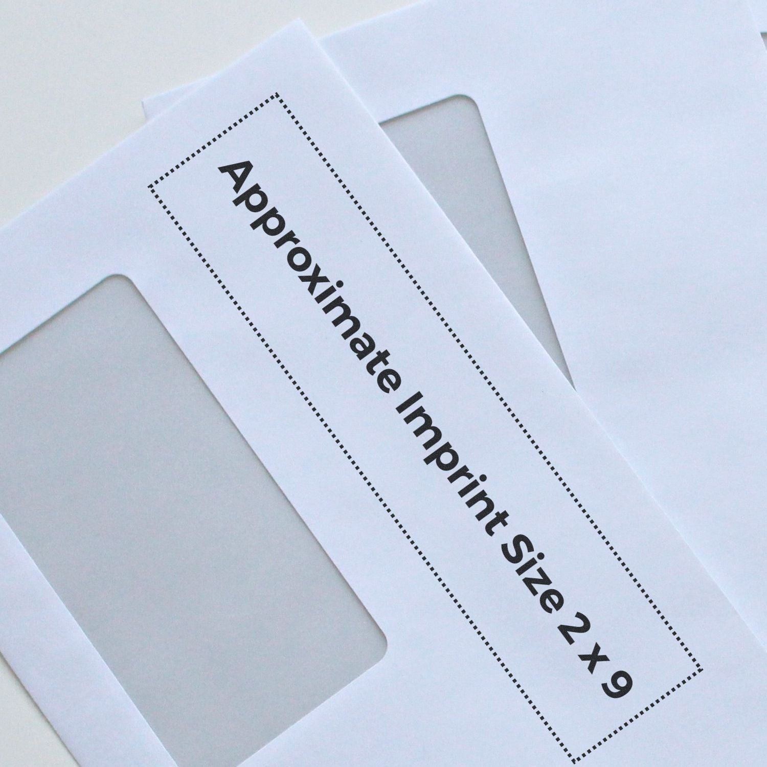 regular rubber stamp size 2 x 9 size dimensions overlay