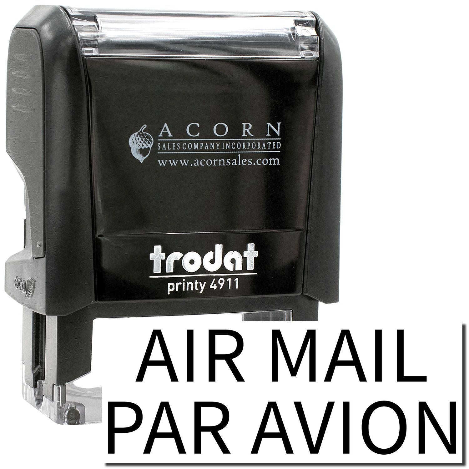 Trodat Printy 4911 Air Mail Par Avion self-inking stamp by Acorn Sales Company