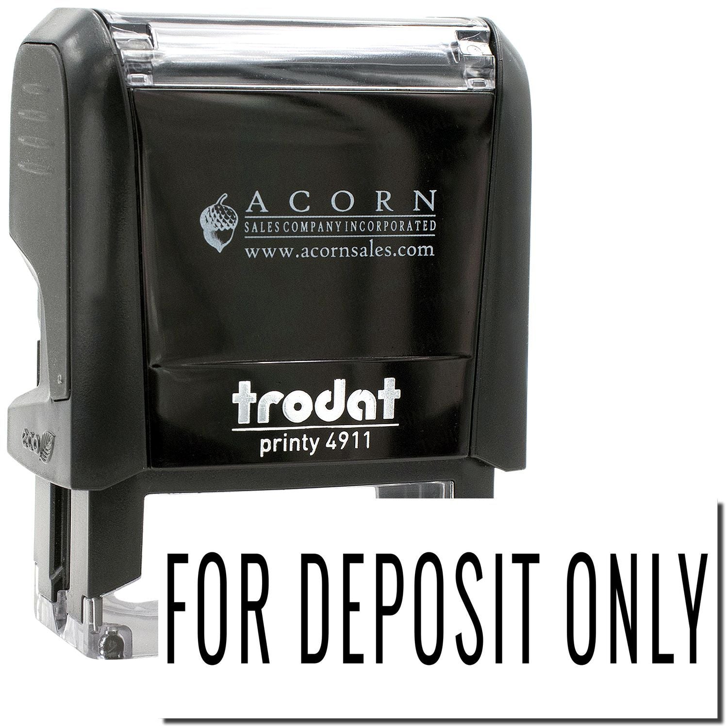 Trodat Printy 4911 For Deposit Only bank endorsement stamp by Acorn Sales Company Incorporated