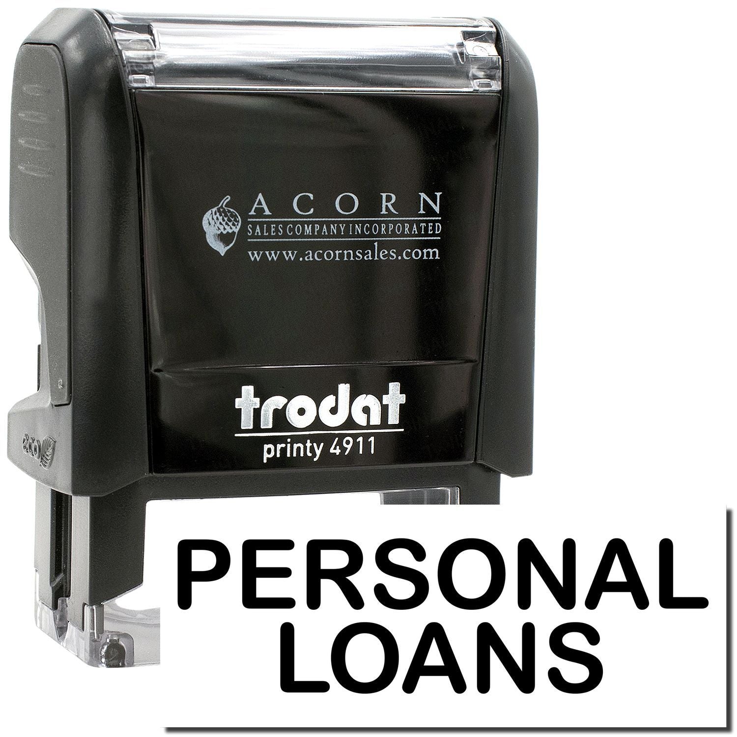 Trodat Printy 4911 personal loans rubber stamp by Acorn Sales Company
