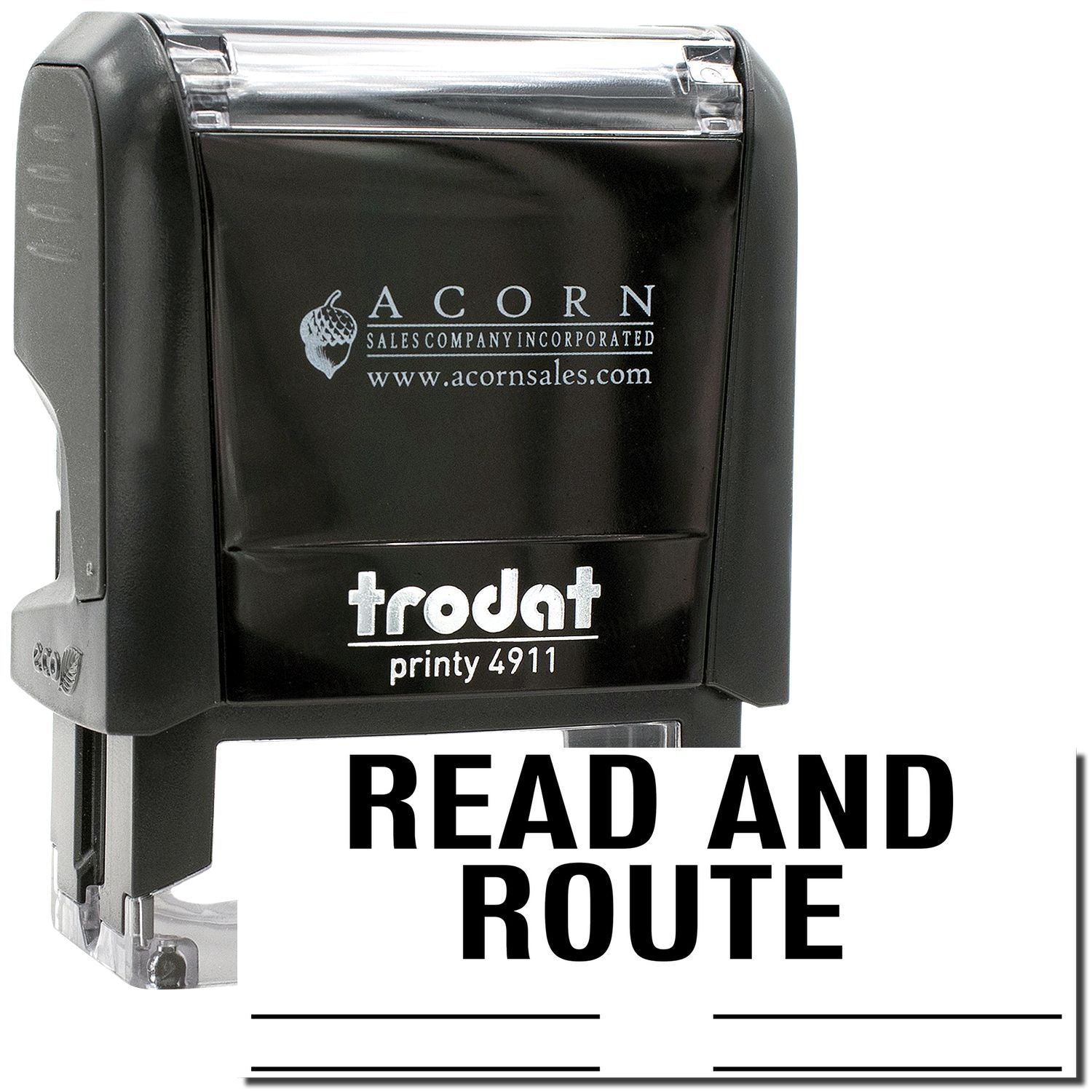 Trodat Printy 4911 Read and Route self-inking office stamp by Acorn Sales